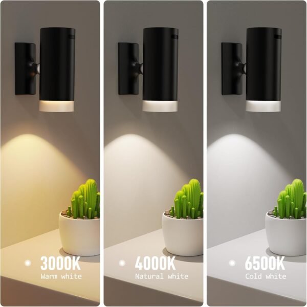 Battery Operated Wall Sconces 3CCT Dimmable Wireless Sconces Set of 2, Rechargeable Wall Lights with Magnet Ball, Wall Decor Set of 2 for Reading Bedroom Bedside Picture - Image 5