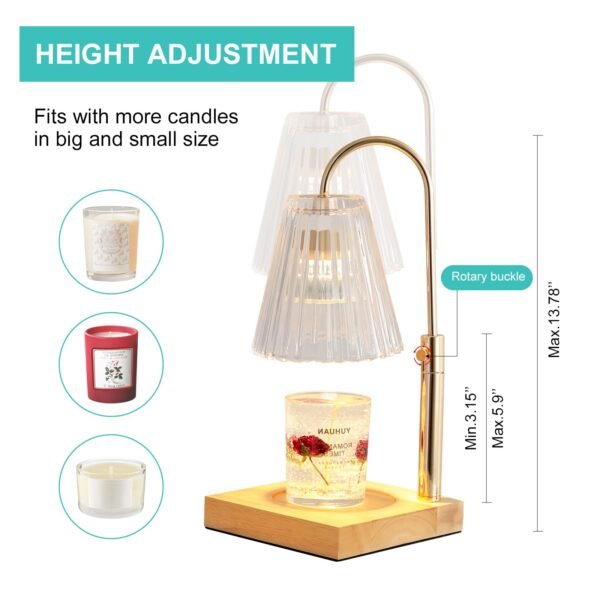 Candle Warmer Lamp with Timer & Dimmer - Electric Wax Melter for Jar Candles - Image 5