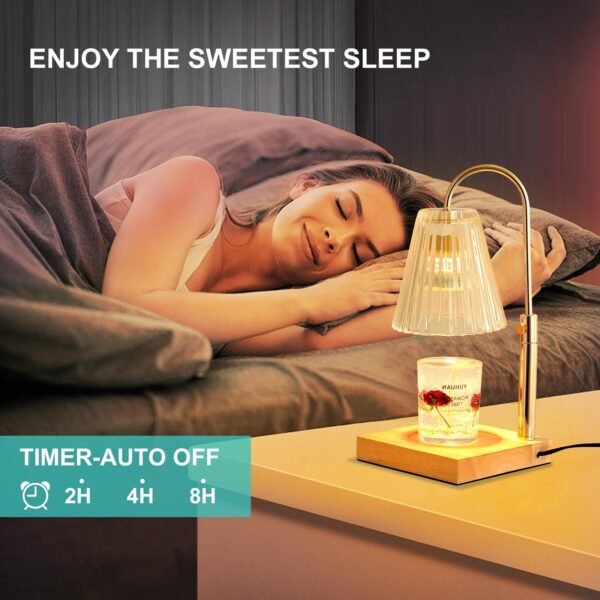 Candle Warmer Lamp with Timer & Dimmer - Electric Wax Melter for Jar Candles - Image 6